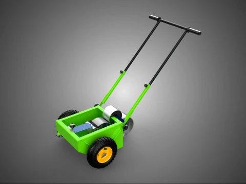 WHEEL-TO-WHEEL TRANSFER LINE UP PAINT PITCH MARKING CART TROLLEY 3D Model