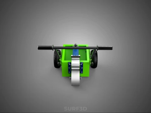 WHEEL-TO-WHEEL TRANSFER LINE UP PAINT PITCH MARKING CART TROLLEY 3D Model