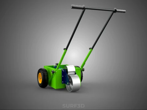 WHEEL-TO-WHEEL TRANSFER LINE UP PAINT PITCH MARKING CART TROLLEY 3D Model