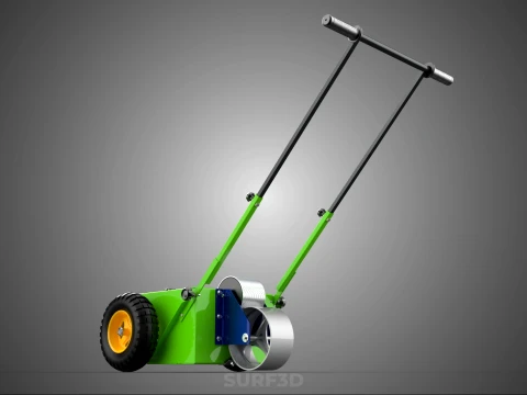 WHEEL-TO-WHEEL TRANSFER LINE UP PAINT PITCH MARKING CART TROLLEY 3D Model