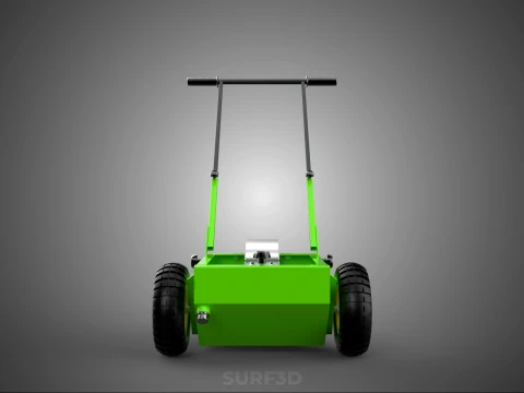 WHEEL-TO-WHEEL TRANSFER LINE UP PAINT PITCH MARKING CART TROLLEY 3D Model