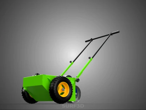 WHEEL-TO-WHEEL TRANSFER LINE UP PAINT PITCH MARKING CART TROLLEY 3D Model