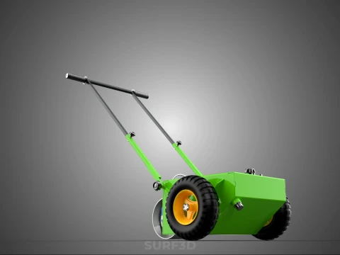 WHEEL-TO-WHEEL TRANSFER LINE UP PAINT PITCH MARKING CART TROLLEY 3D Model