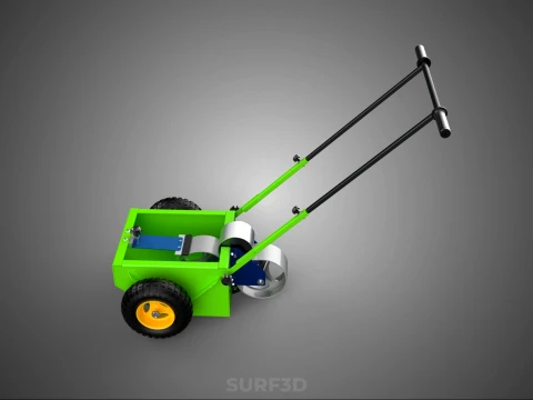 WHEEL-TO-WHEEL TRANSFER LINE UP PAINT PITCH MARKING CART TROLLEY 3D Model