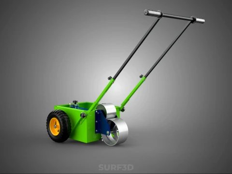 WHEEL-TO-WHEEL TRANSFER LINE UP PAINT PITCH MARKING CART TROLLEY 3D Model
