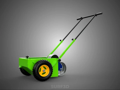 WHEEL-TO-WHEEL TRANSFER LINE UP PAINT PITCH MARKING CART TROLLEY 3D Model