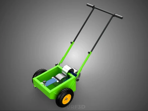 WHEEL-TO-WHEEL TRANSFER LINE UP PAINT PITCH MARKING CART TROLLEY 3D Model