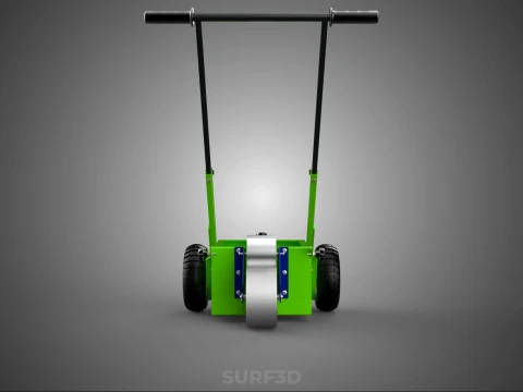 WHEEL-TO-WHEEL TRANSFER LINE UP PAINT PITCH MARKING CART TROLLEY 3D Model