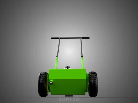 WHEEL-TO-WHEEL TRANSFER LINE UP PAINT PITCH MARKING CART TROLLEY 3D Model