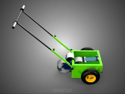 WHEEL-TO-WHEEL TRANSFER LINE UP PAINT PITCH MARKING CART TROLLEY 3D Model