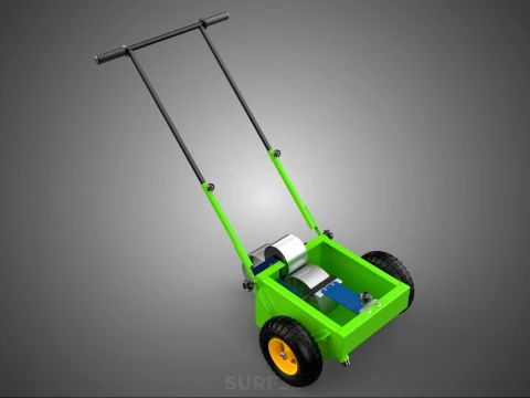 WHEEL-TO-WHEEL TRANSFER LINE UP PAINT PITCH MARKING CART TROLLEY 3D Model