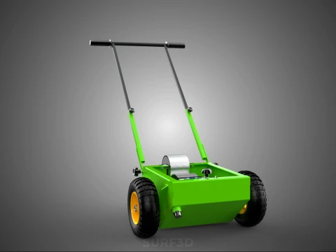 WHEEL-TO-WHEEL TRANSFER LINE UP PAINT PITCH MARKING CART TROLLEY 3D Model