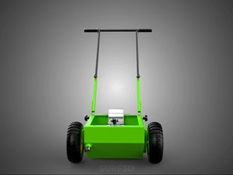 WHEEL-TO-WHEEL TRANSFER LINE UP PAINT PITCH MARKING CART TROLLEY 3D Model
