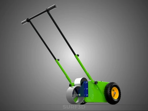 WHEEL-TO-WHEEL TRANSFER LINE UP PAINT PITCH MARKING CART TROLLEY 3D Model