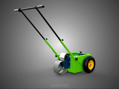 WHEEL-TO-WHEEL TRANSFER LINE UP PAINT PITCH MARKING CART TROLLEY 3D Model