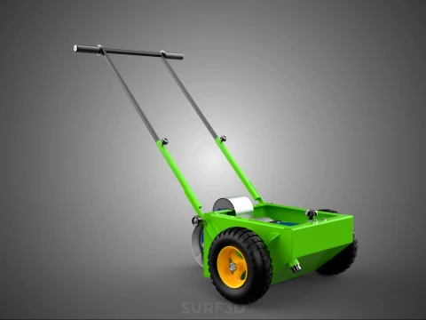WHEEL-TO-WHEEL TRANSFER LINE UP PAINT PITCH MARKING CART TROLLEY 3D Model