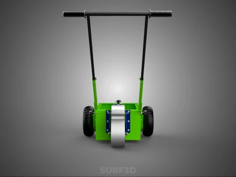 WHEEL-TO-WHEEL TRANSFER LINE UP PAINT PITCH MARKING CART TROLLEY 3D Model