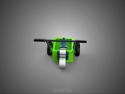 WHEEL-TO-WHEEL TRANSFER LINE UP PAINT PITCH MARKING CART TROLLEY 3D Model