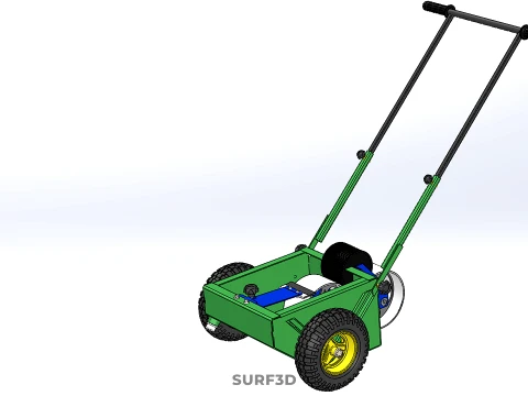 WHEEL-TO-WHEEL TRANSFER LINE UP PAINT PITCH MARKING CART TROLLEY 3D Model