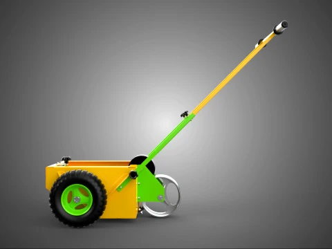 PAINT APPLICATOR OUTDOOR ATHLETIC FIELD STRIPING MARKING TROLLEY 3D Model