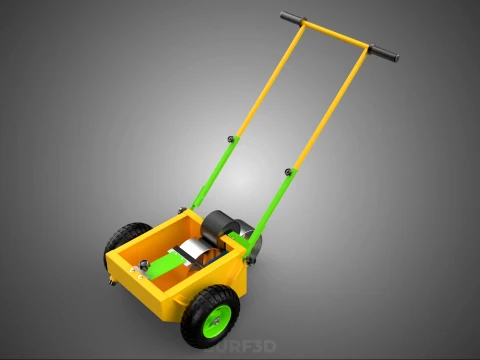 PAINT APPLICATOR OUTDOOR ATHLETIC FIELD STRIPING MARKING TROLLEY 3D Model
