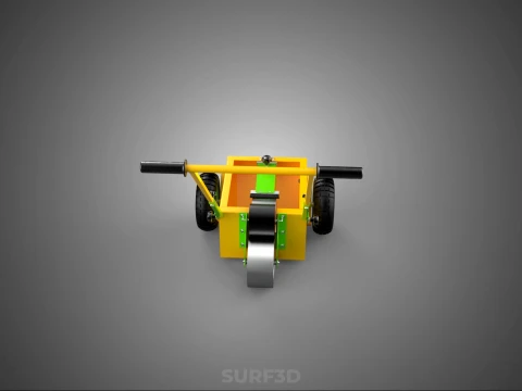 PAINT APPLICATOR OUTDOOR ATHLETIC FIELD STRIPING MARKING TROLLEY 3D Model