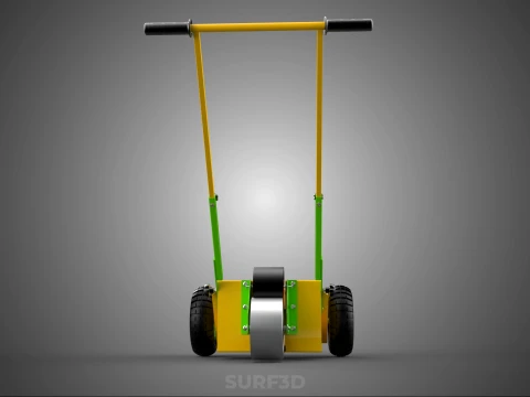 PAINT APPLICATOR OUTDOOR ATHLETIC FIELD STRIPING MARKING TROLLEY 3D Model
