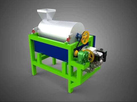 SUGAR PALM FRUIT SEED PEELER SHELLER WASHING PROCESSING MACHINE 3D Model