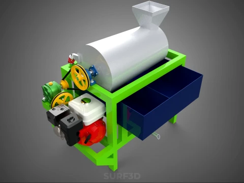 SUGAR PALM FRUIT SEED PEELER SHELLER WASHING PROCESSING MACHINE 3D Model