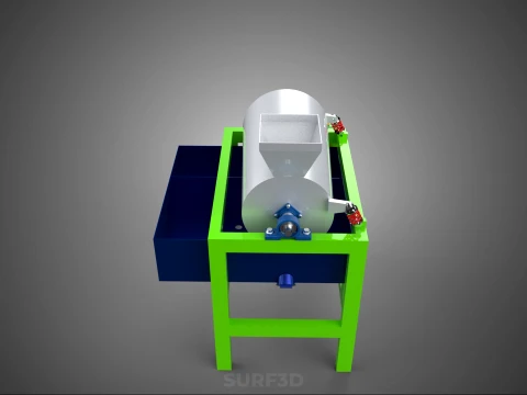 SUGAR PALM FRUIT SEED PEELER SHELLER WASHING PROCESSING MACHINE 3D Model
