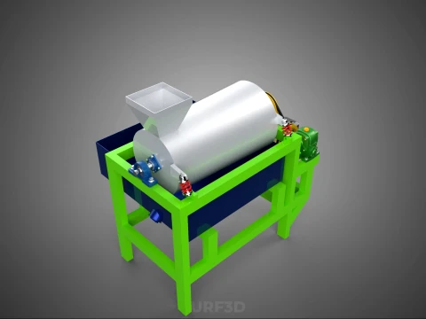 SUGAR PALM FRUIT SEED PEELER SHELLER WASHING PROCESSING MACHINE 3D Model