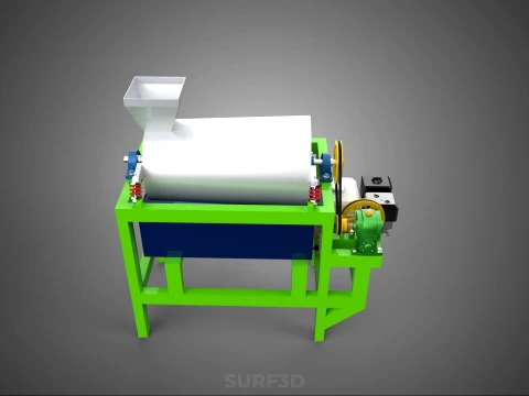 SUGAR PALM FRUIT SEED PEELER SHELLER WASHING PROCESSING MACHINE 3D Model
