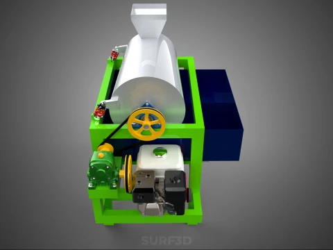 SUGAR PALM FRUIT SEED PEELER SHELLER WASHING PROCESSING MACHINE 3D Model