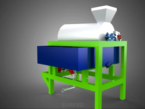 SUGAR PALM FRUIT SEED PEELER SHELLER WASHING PROCESSING MACHINE 3D Model