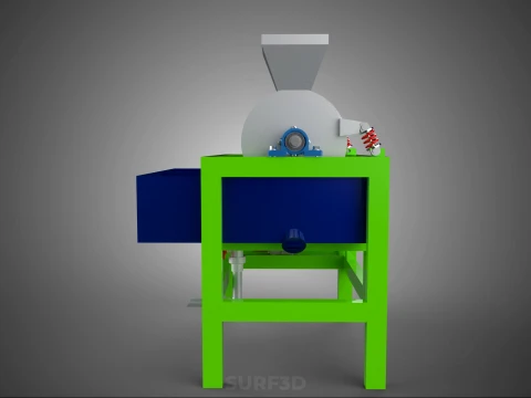 SUGAR PALM FRUIT SEED PEELER SHELLER WASHING PROCESSING MACHINE 3D Model
