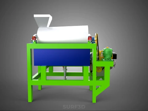 SUGAR PALM FRUIT SEED PEELER SHELLER WASHING PROCESSING MACHINE 3D Model
