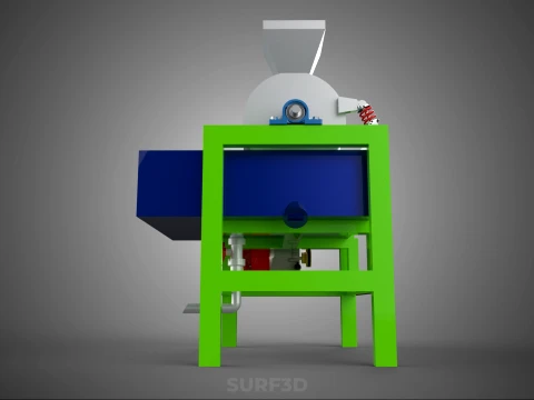 SUGAR PALM FRUIT SEED PEELER SHELLER WASHING PROCESSING MACHINE 3D Model