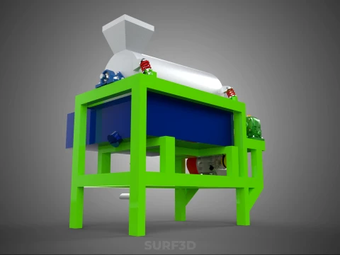 SUGAR PALM FRUIT SEED PEELER SHELLER WASHING PROCESSING MACHINE 3D Model