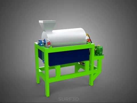 SUGAR PALM FRUIT SEED PEELER SHELLER WASHING PROCESSING MACHINE 3D Model