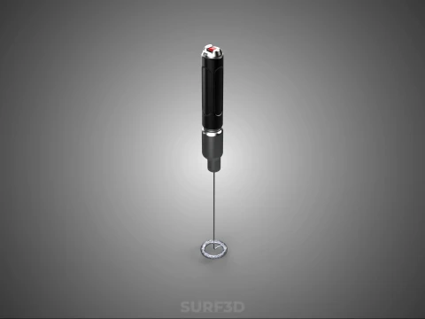 PORTABLE HANDHELD ELECTRIC MIXER WHISK MILK FROTHER FOAM MAKER 3D Model