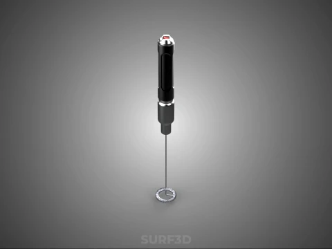PORTABLE HANDHELD ELECTRIC MIXER WHISK MILK FROTHER FOAM MAKER 3D Model