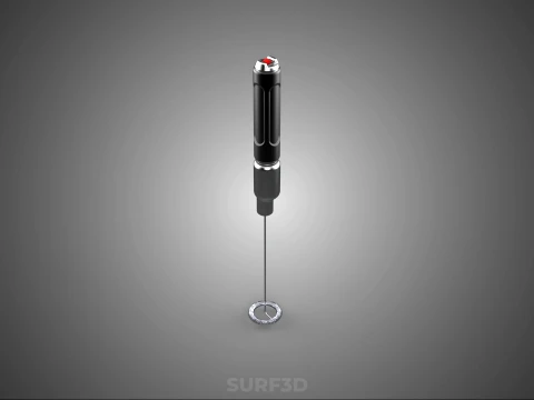 PORTABLE HANDHELD ELECTRIC MIXER WHISK MILK FROTHER FOAM MAKER 3D Model
