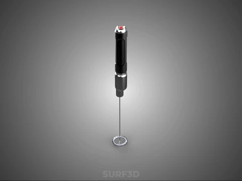 PORTABLE HANDHELD ELECTRIC MIXER WHISK MILK FROTHER FOAM MAKER 3D Model