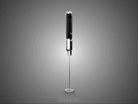 PORTABLE HANDHELD ELECTRIC MIXER WHISK MILK FROTHER FOAM MAKER 3D Model
