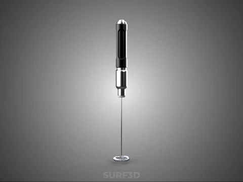 PORTABLE HANDHELD ELECTRIC MIXER WHISK MILK FROTHER FOAM MAKER 3D Model
