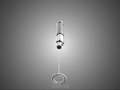 PORTABLE HANDHELD ELECTRIC MIXER WHISK MILK FROTHER FOAM MAKER 3D Model