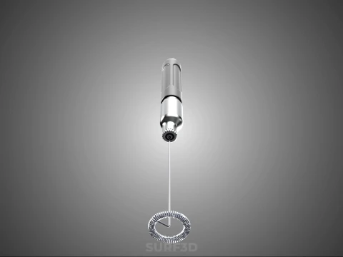 PORTABLE HANDHELD ELECTRIC MIXER WHISK MILK FROTHER FOAM MAKER 3D Model