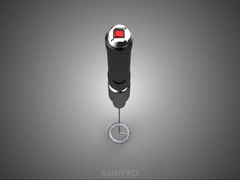PORTABLE HANDHELD ELECTRIC MIXER WHISK MILK FROTHER FOAM MAKER 3D Model