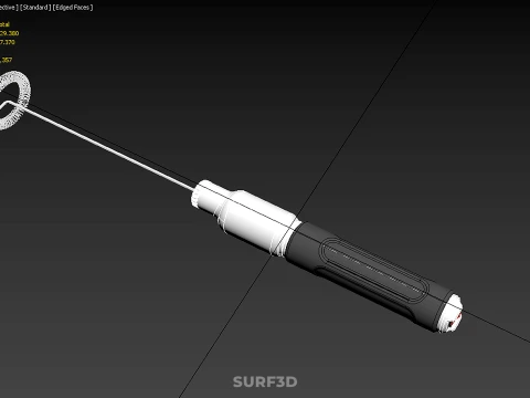 PORTABLE HANDHELD ELECTRIC MIXER WHISK MILK FROTHER FOAM MAKER 3D Model
