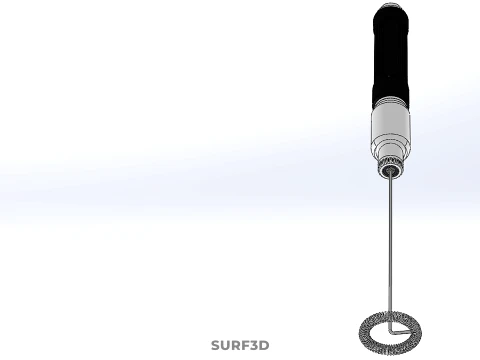 PORTABLE HANDHELD ELECTRIC MIXER WHISK MILK FROTHER FOAM MAKER 3D Model